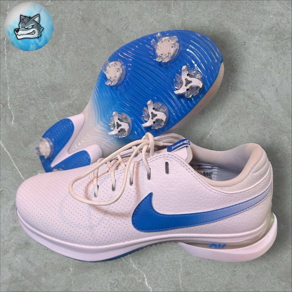 Nike Air Zoom Victory Tour 3 Golf Shoes White/Blue FQ3274-103 Men's Size 6.5 NEW